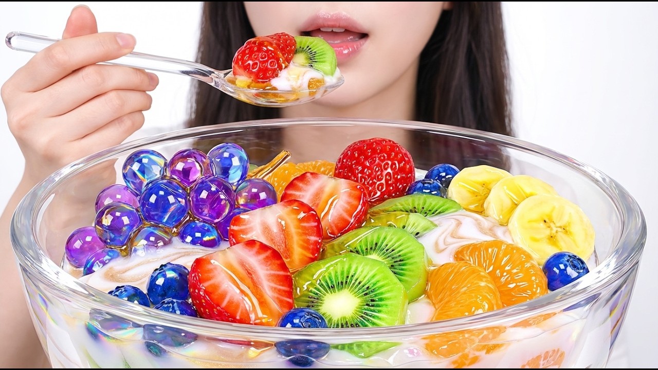 I Can’t Stop Watching This GLASS Fruit Salad 🛑💎