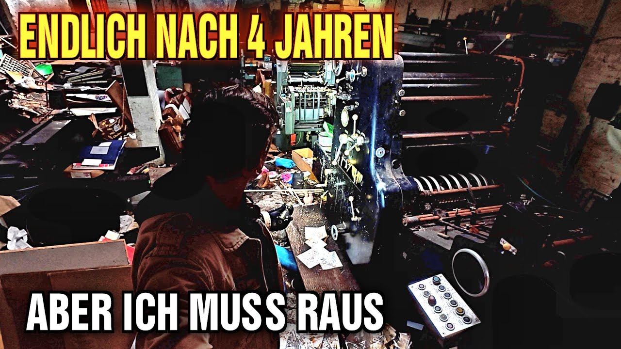 Faszination und Ekel zugleich Maschinen aus längst vergessenen Zeiten  Endlich drin in der Druckerei