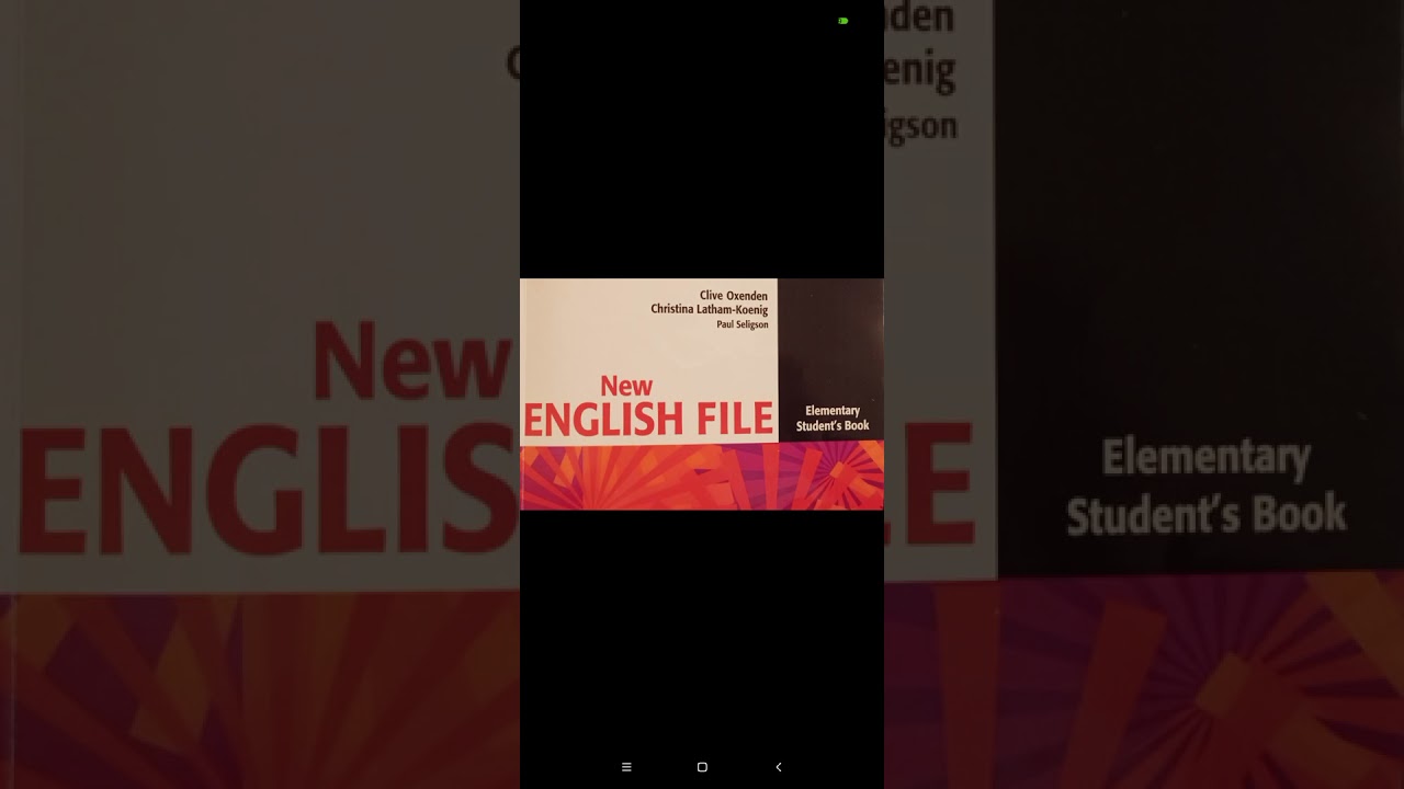 New English File Elementary 6.19-6.20