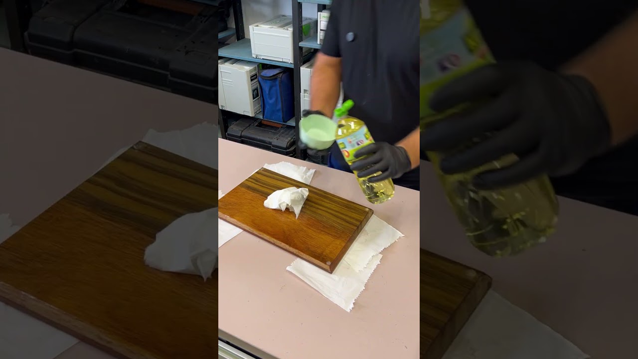 Czy olej rzepakowy nadaje się do olejowania drewna? #woodworking #lifehacks #diy
