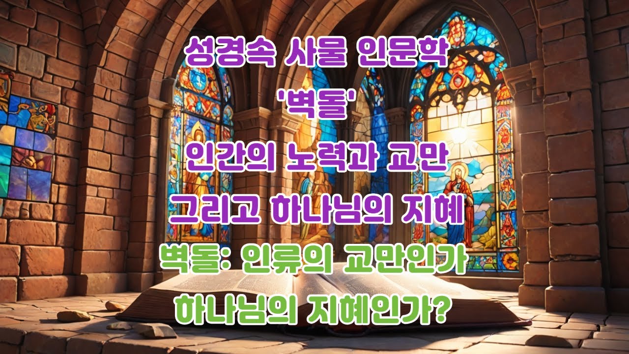 성경 속 사물 인문학 '벽돌', 인간의 노력과 교만 그리고 하나님의 지혜