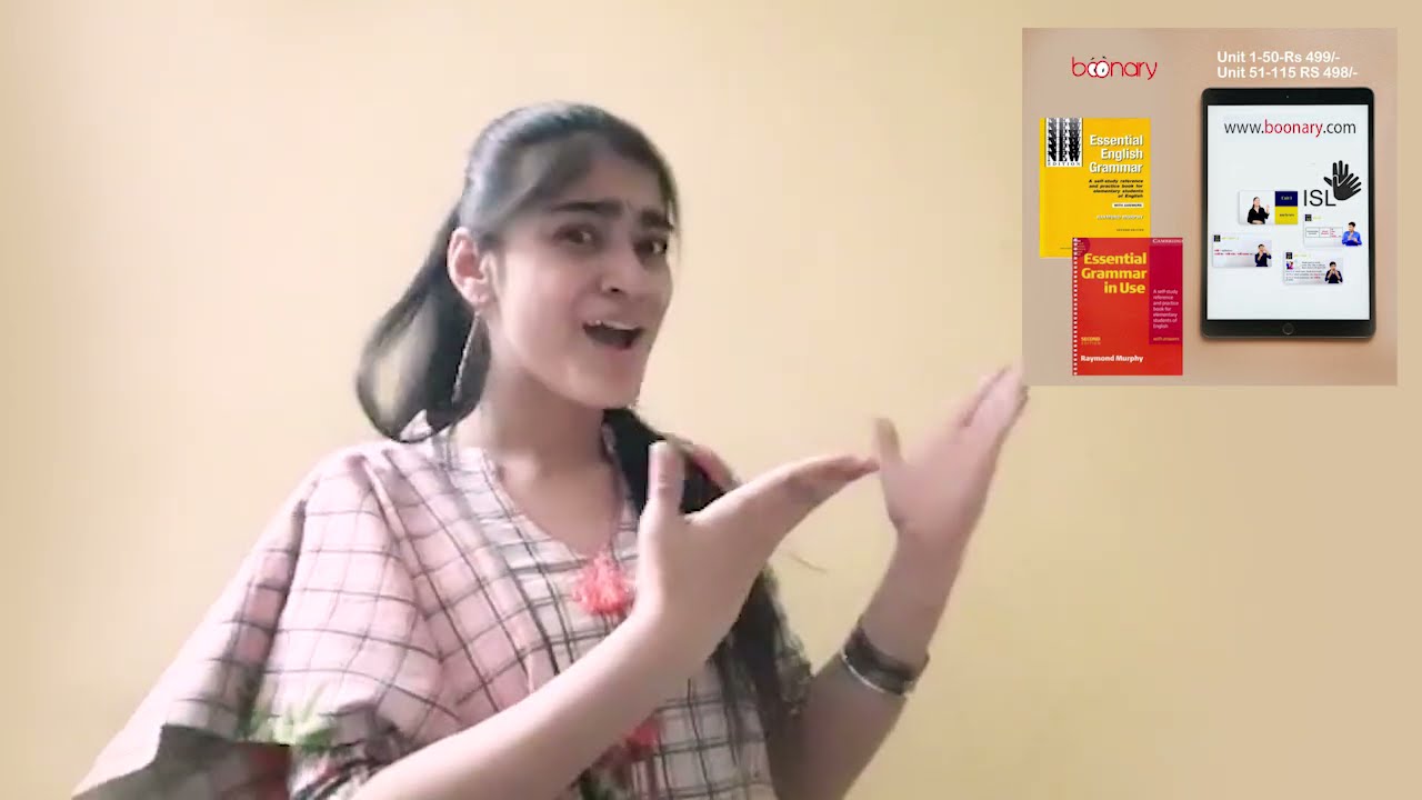 Essential English Grammar by Raymond Murphy (ISL) #Boonary​ #deaf​ #ISL​ #SignLanguage