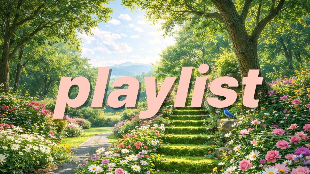 [playlist] 🌸이런날~하루 종일 틀어두기 좋은 음악, 꽃향기 가득한 햇살 머무는 정원 카페 음악.. #봄플레이리스트 #카페음악 #편안한음악 #힐링음악 #잔잔한음악