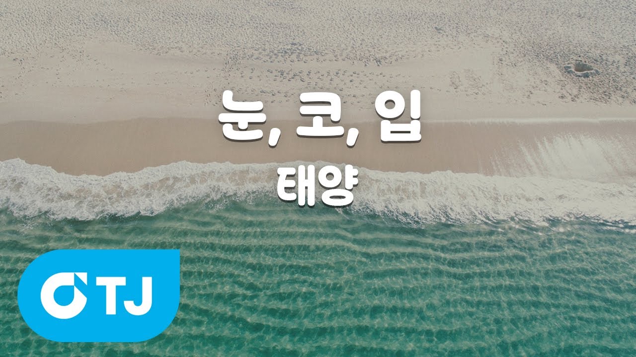 [TJ노래방 / 멜로디제거] 눈, 코, 입 - 태양 / TJ Karaoke