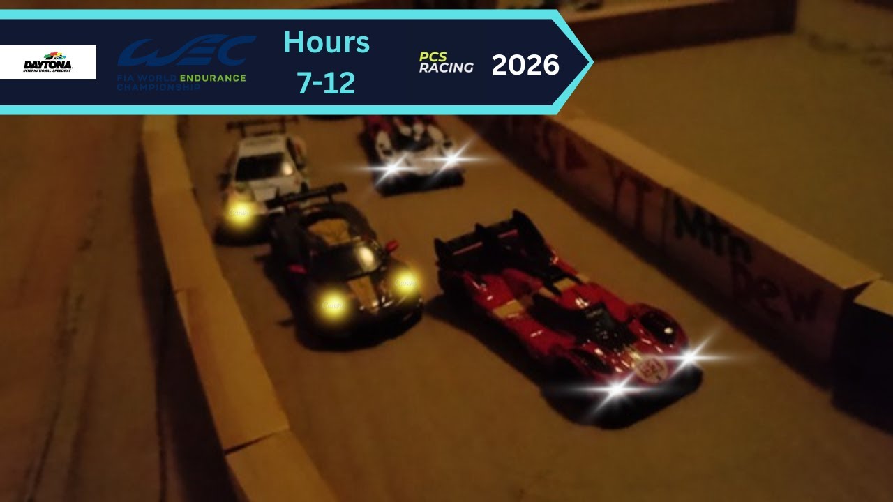 WEC 24h of Daytona | Hours 7-12 | WEC Stop Motion by PCS Racing