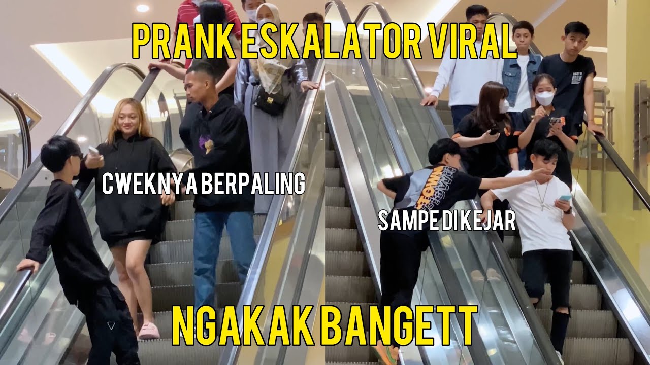 NATAP CEWEK LALU NGASIH BUNGA DI ESKALATOR BERUJUNG SALTING PART IV