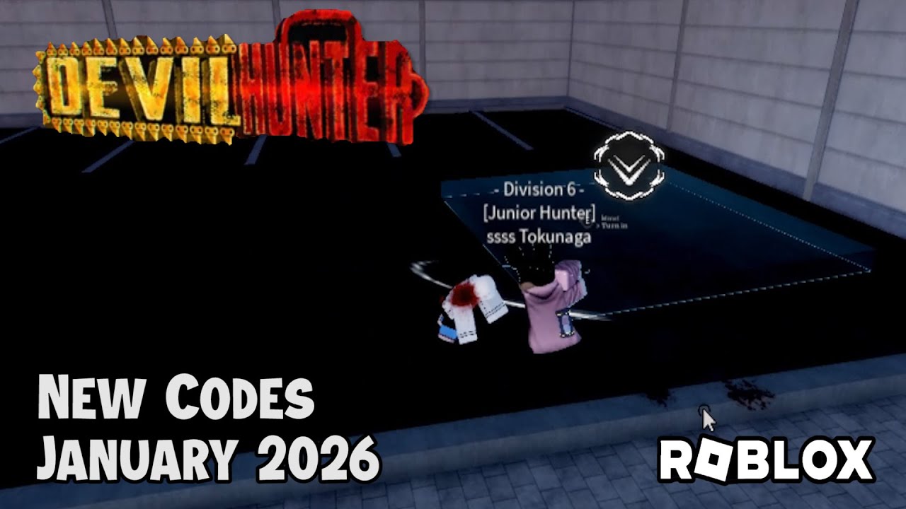 Новые коды для Roblox Devil Hunter на январь 2026 года.