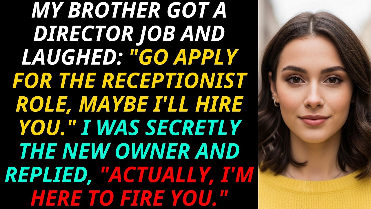 Brother Got A Director Job And Mocked Me “Receptionist Role”—Until I Replied “I’m Here To Fire You”
