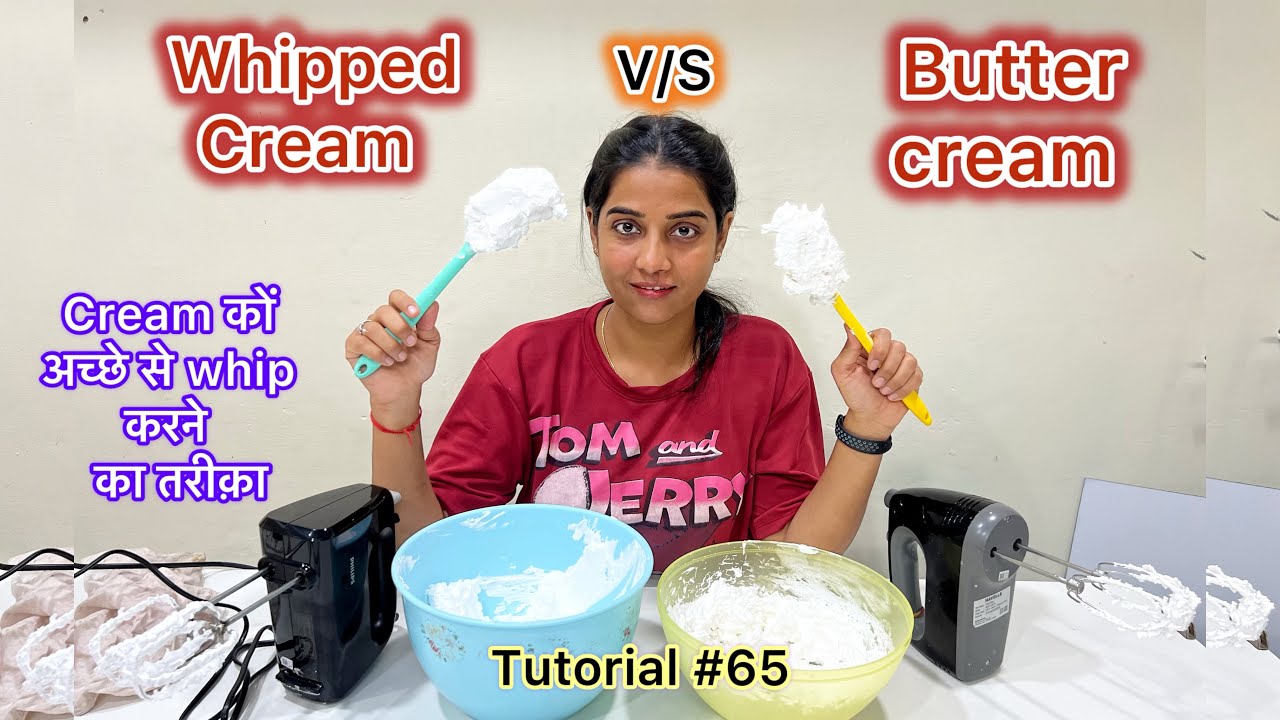 Whipped cream vs buttercream #tutorial65