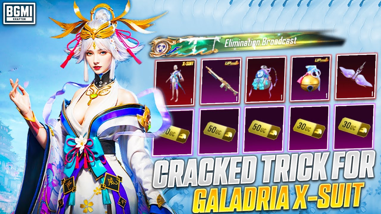 😍OMG! I JUST CRACKED BGMI GALADRIA X-SUIT SPIN || GOT 7 MYTHICS FOR JUST ** UC? || UC BONUS [PART 1]
