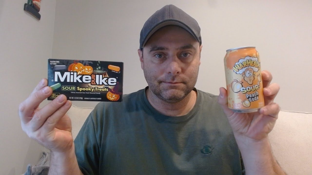 ASMR Drink Review and Eating Mike and Ike Candy