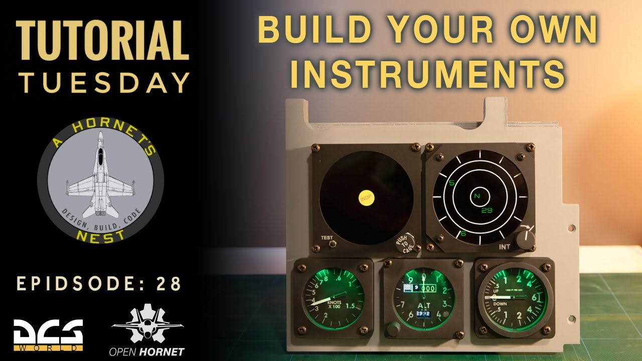 Ep. 28: Build Your Own Instruments for Flight Simulator | Open Hornet