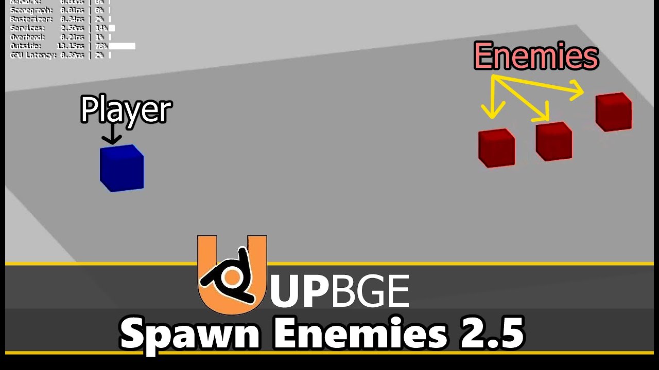 How to Spawn Enemies in upbge 2.5