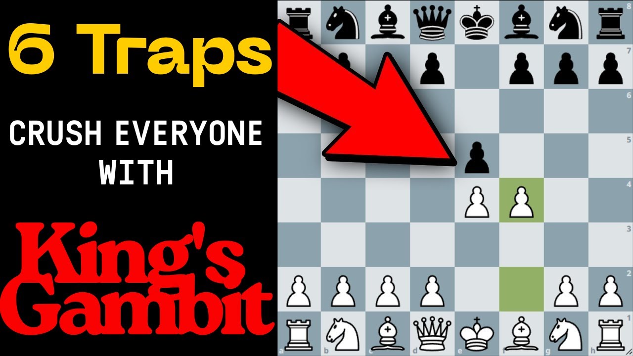King's Gambit - 6 Traps that Even GRANDMASTERS use in their GAME!!!