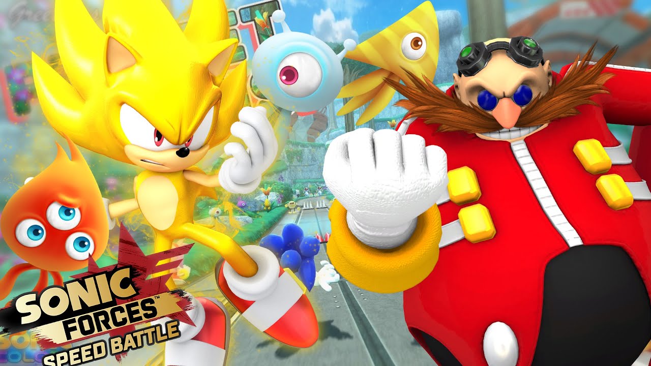 📲 Super Sonic VS Eggman En Planet Whisp! Sonic Forces Speed Battle 📲