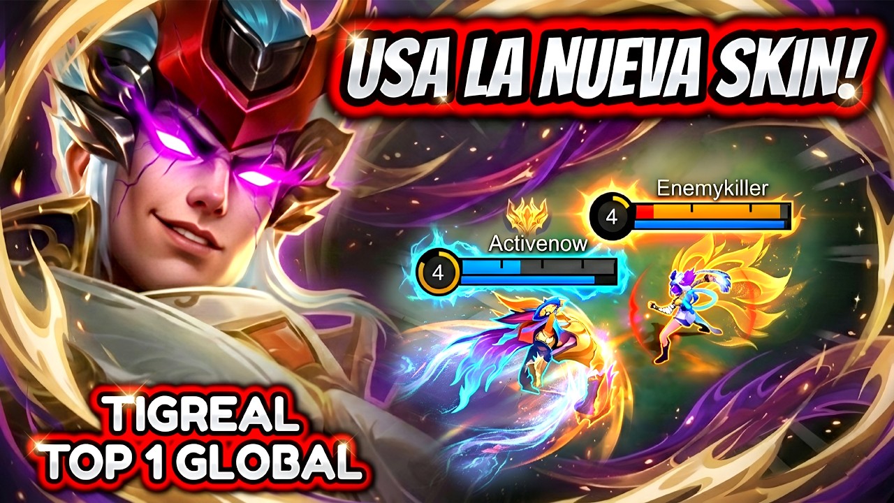 &iexcl;CARREA A TODOS CON LA NUEVA SKIN COLECCIONISTA! TIGREAL TOP 1 GLOBAL 94% WINRATE! | MOBILE LEGENDS