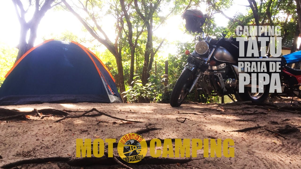 ACAMPANDO em PIPA - De MOTO - Camping do TATU