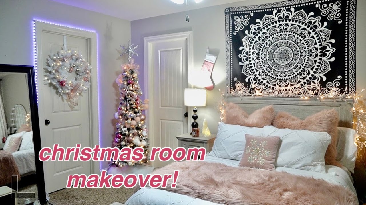 Decorate With Me for Christmas 2020 *Christmas Room Makeover*| VLOGMAS | LexiVee03