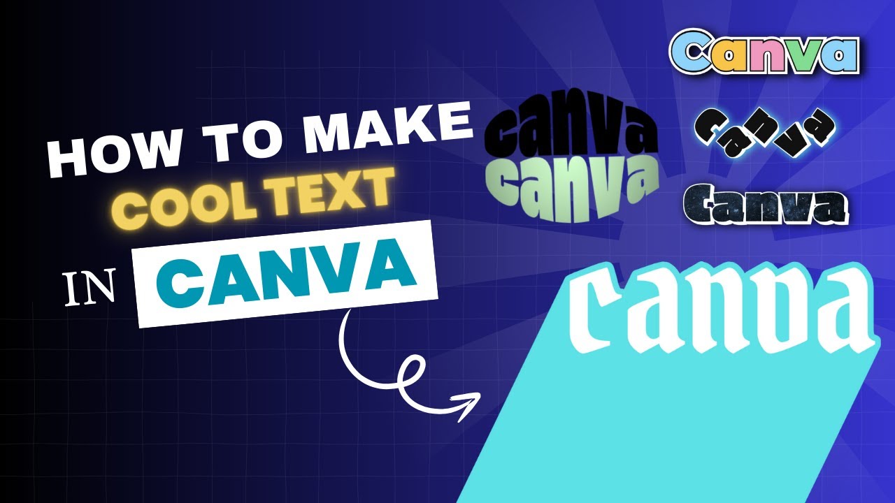 How to Make Cool Text in Canva | Create Photoshop Text Effects in Canva