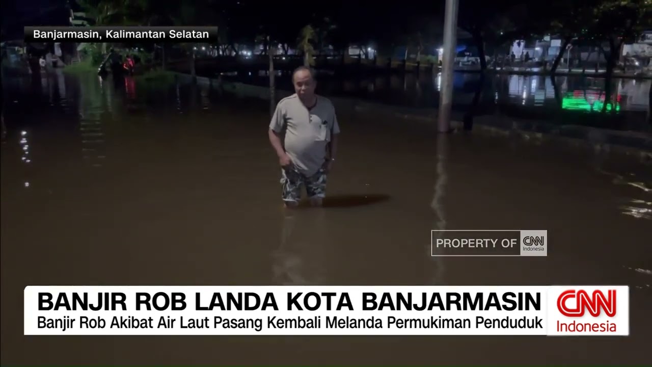 Banjir ROB Landa Kota Banjarmasin
