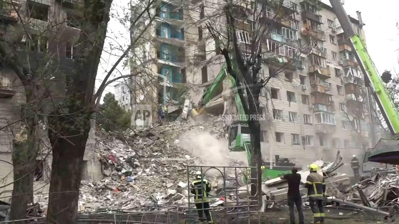 More bodies pulled out of rubble as death toll from overnight Russian bombardment of Kyiv rises