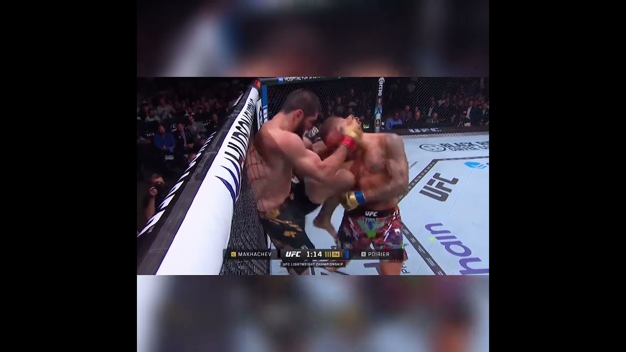 Islam Makhachev vs Dustin poirier #shorts