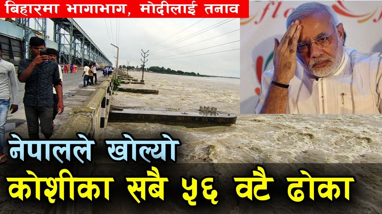 Exclusive - सप्तकोशीका ५६ वटै ढोकाहरु खोलिए, बिहारमा भागाभाग, मोदीलाई तनाव | Koshi Barrage