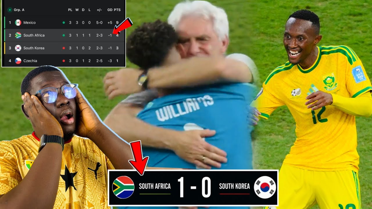 SOUTH AFRICA MAKES HISTORY!!!🇿🇦 South Africa vs South Korea(1-0) FIFA World Cup Review!