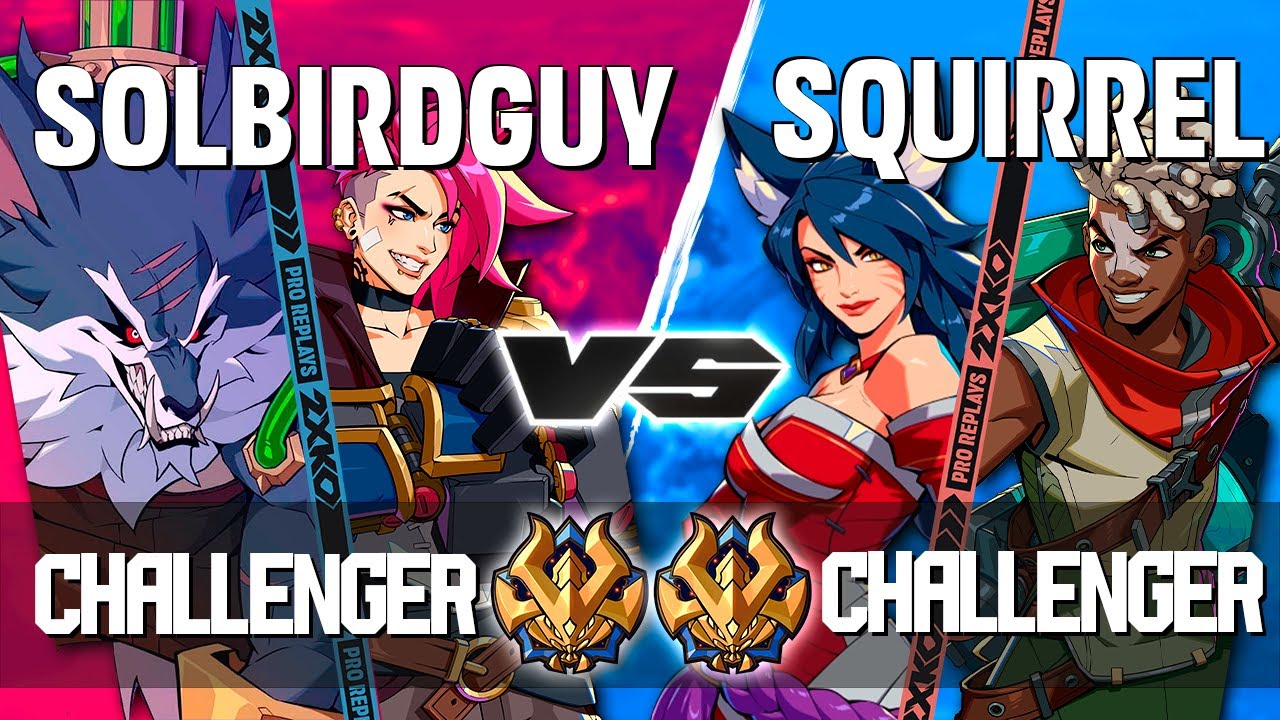 2XKO ▰ SOLBIRDGUY (Vi-Warwick) vs SQUIRREL (AHRI-EKKO) ▰ 2XKO Pro level replays