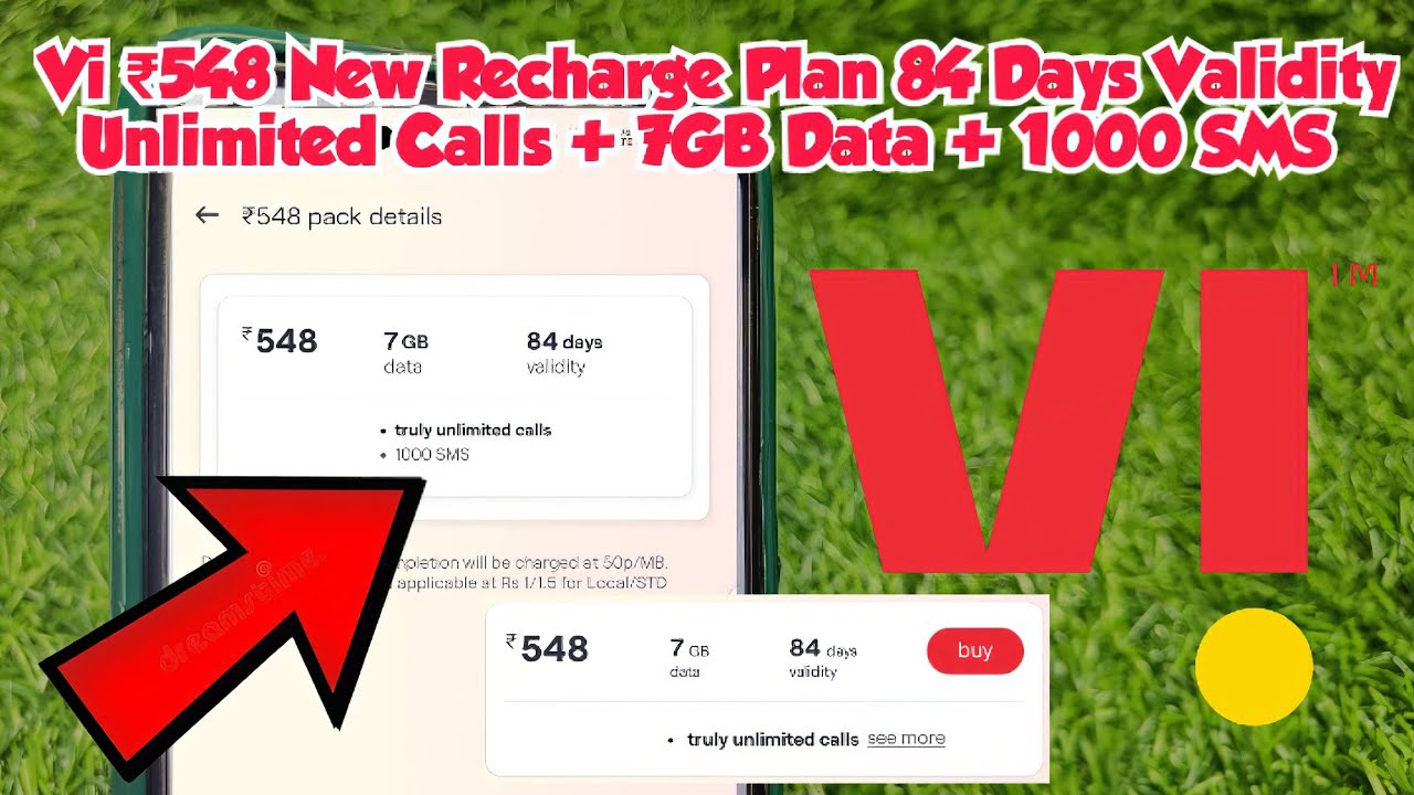 𝗩𝗶 ₹𝟱𝟰𝟴 𝗡𝗲𝘄 𝗥𝗲𝗰𝗵𝗮𝗿𝗴𝗲 𝗣𝗹𝗮𝗻 | 𝟴𝟰 𝗗𝗮𝘆𝘀 𝗩𝗮𝗹𝗶𝗱𝗶𝘁𝘆 | 𝗨𝗻𝗹𝗶𝗺𝗶𝘁𝗲𝗱 𝗖𝗮𝗹𝗹𝘀 + 𝟳𝗚𝗕 𝗗𝗮𝘁𝗮 + 𝟭𝟬𝟬𝟬 𝗦𝗠𝗦
