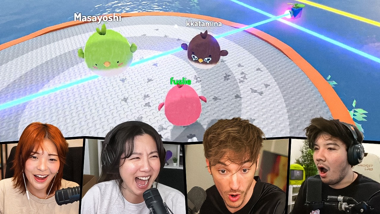 I Made Fuslie RAGE in Feather Party (Multi POV ft. Miyoung & Masayoshi)