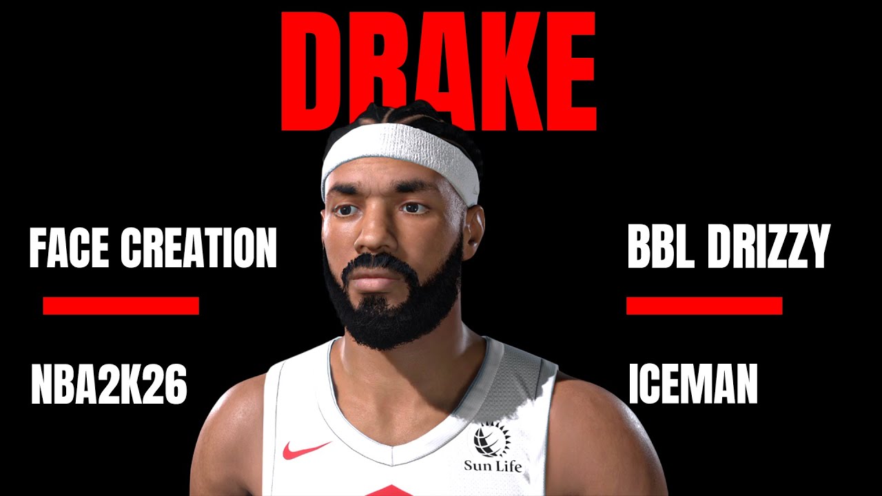 Drake Face Creation In NBA 2K26