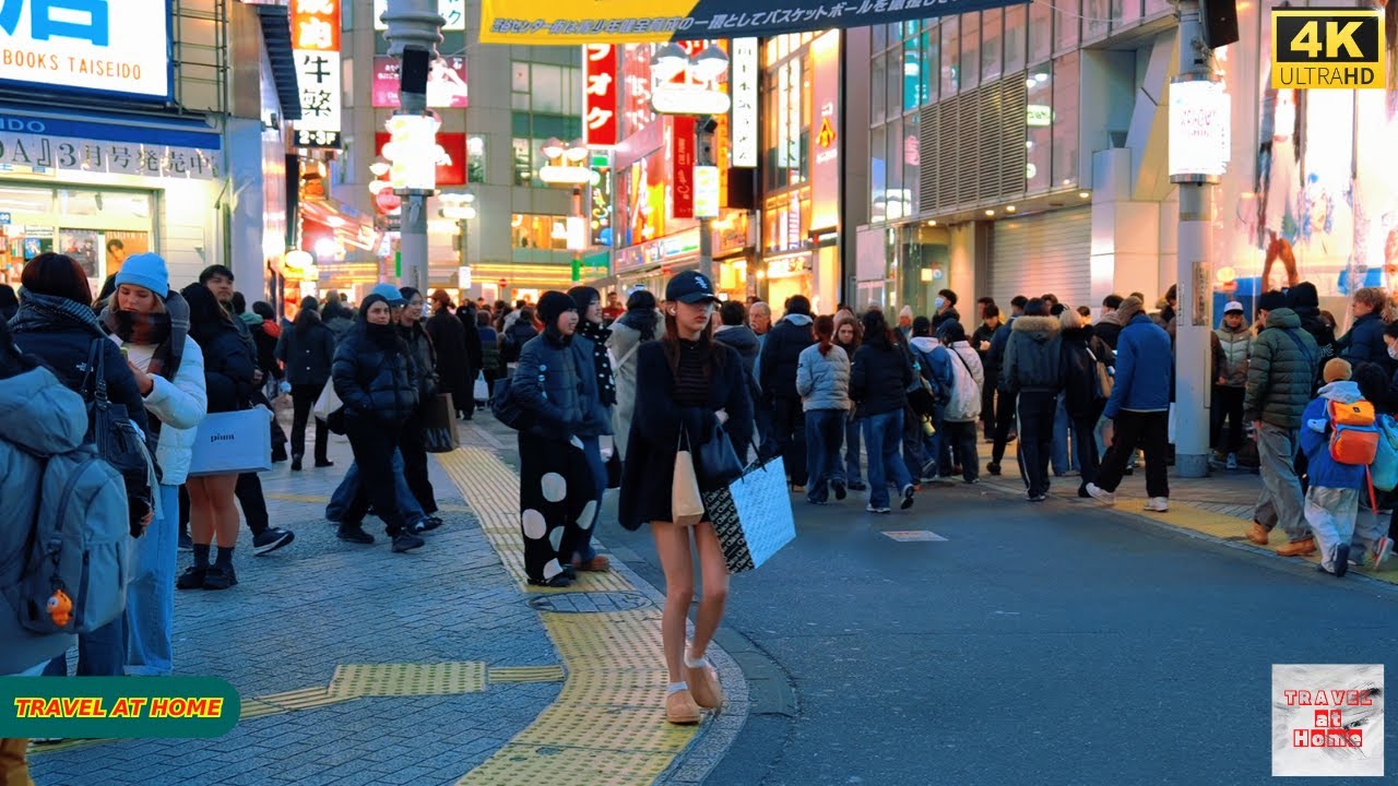 4K HDR Japan travel 2026 | Walk in Shibuya (渋谷) Tokyo Japan | Relaxing Natural City ambience