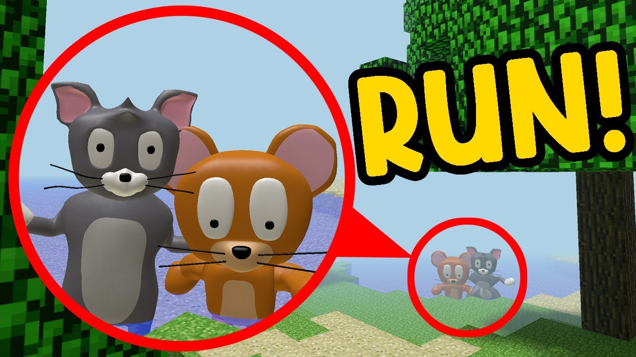IF YOU SEE TOM AND JERRY IN MINECRAFT WORLD, RUN! FUN AND MADNESS IN Garry`s Mod