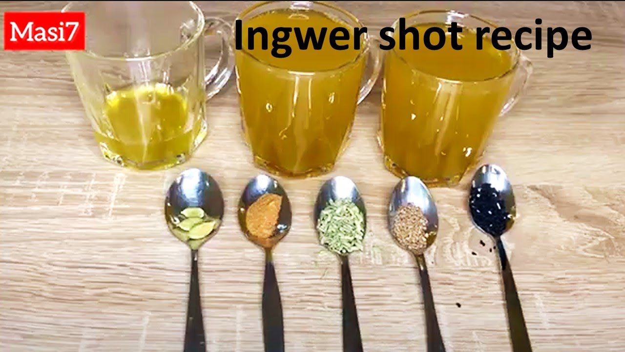 Heilmittel gegen Erk&auml;ltung zum selber machen I Ingwer shot schnell und einfach selber machen I Masi7