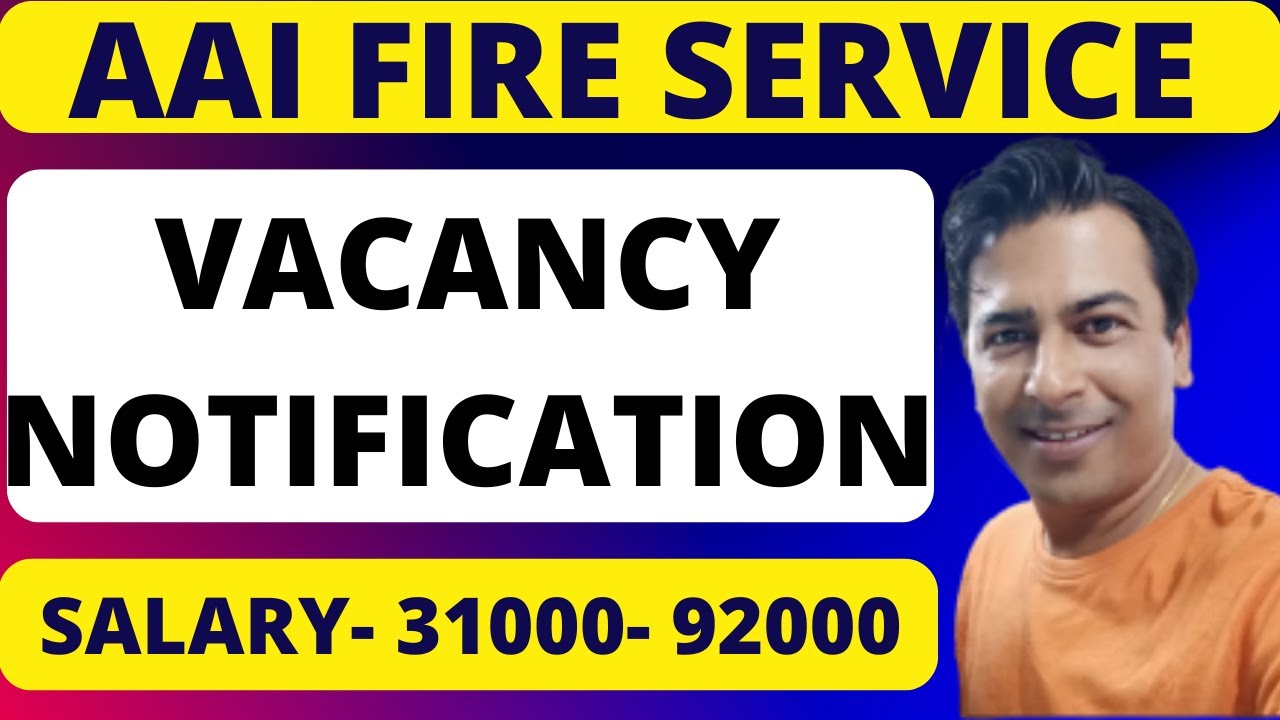 AAI JUNIOR ASSISTANT (FIRE SERVICE) RECRUITMENT 2025 || CHECK ALL DETAILS HERE ||
