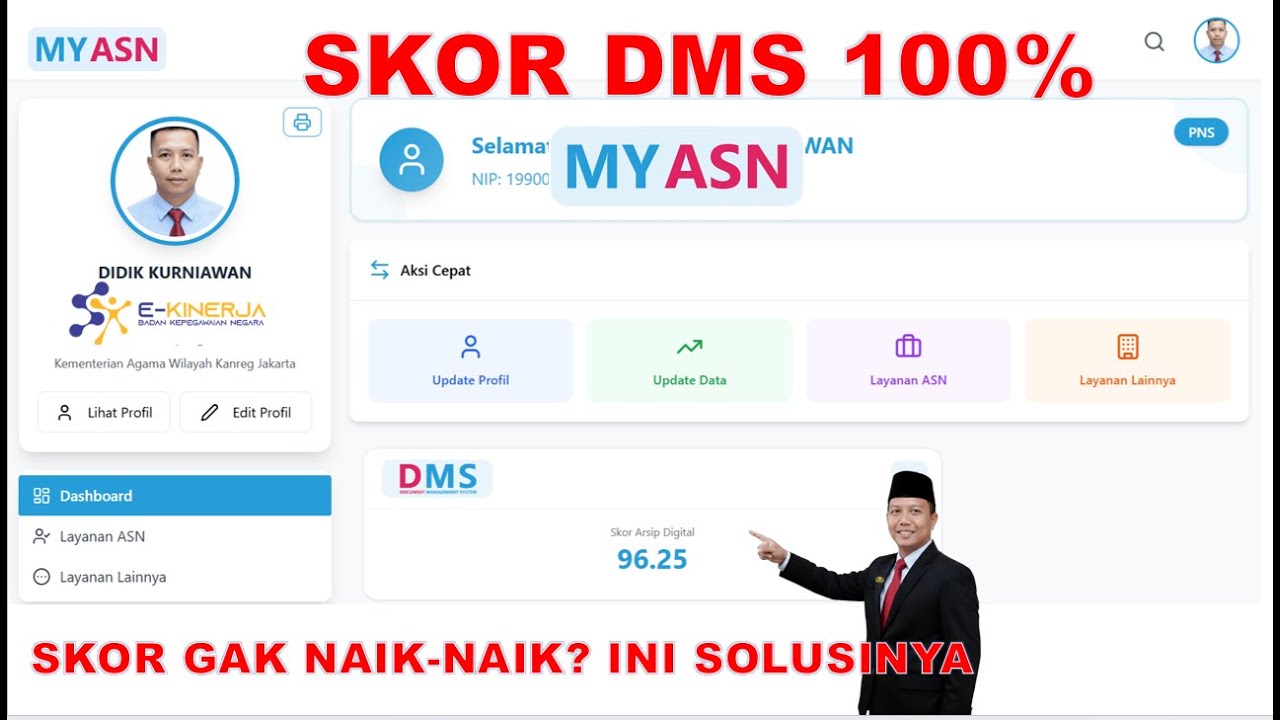 Cara Menaikkan DMS Skor Arsip Digital pada MyASN