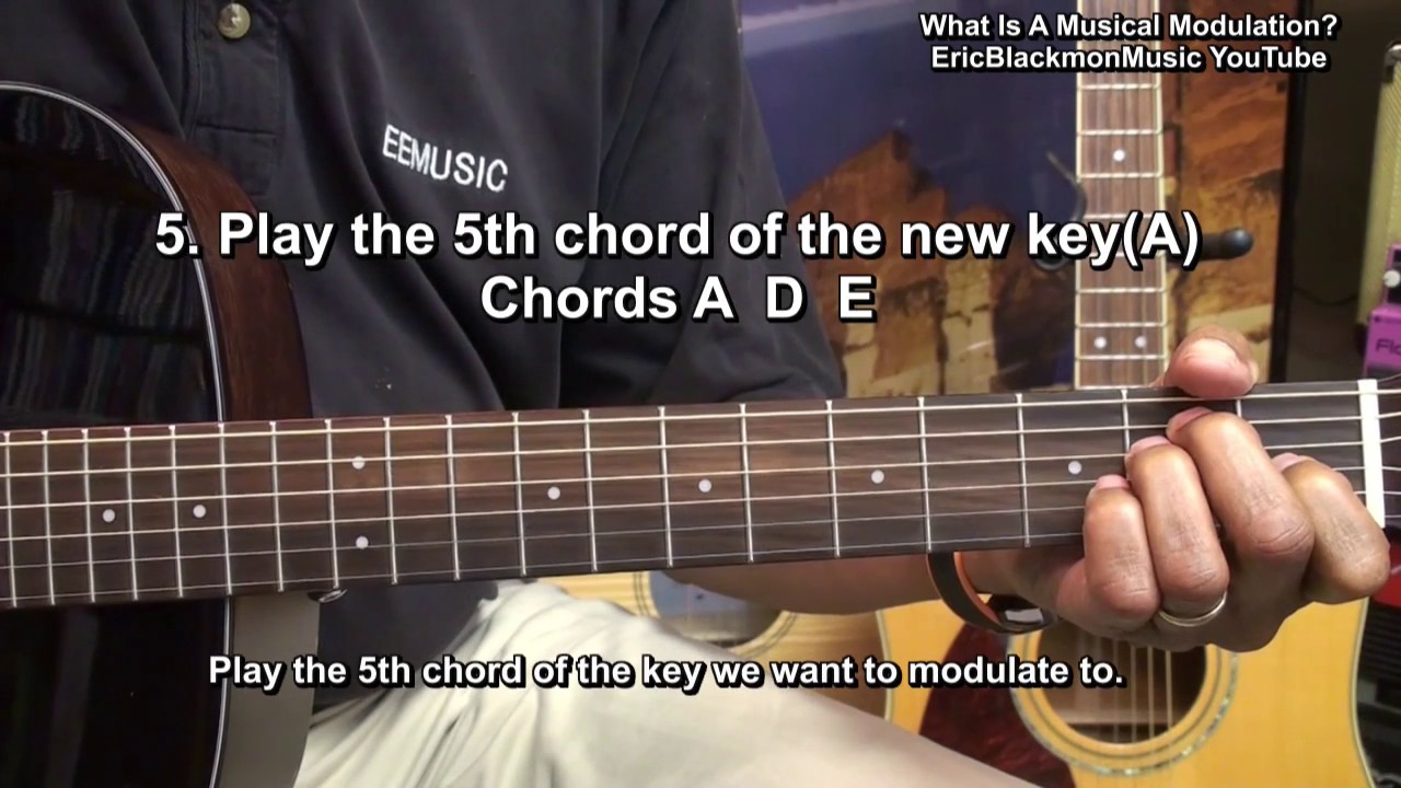 What Is A Musical Modulation? How To Modulate A Key On Guitar Lesson @EricBlackmonGuitar