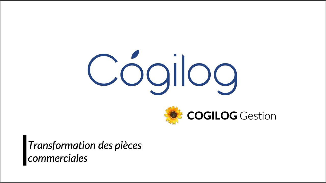 COGILOG Gestion | Transformation des pièces commerciales