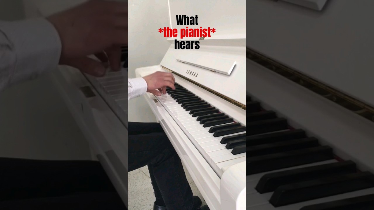 What the audience hears vs. what the pianist hears #piano #shorts @jazerleepiano