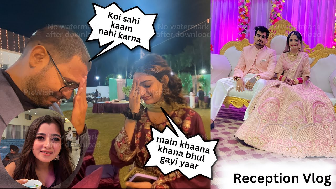 Muskan ko khana nahi mila 😜 Avinash Aur Raghvi ki reception hai | Nitish Sarmal | 