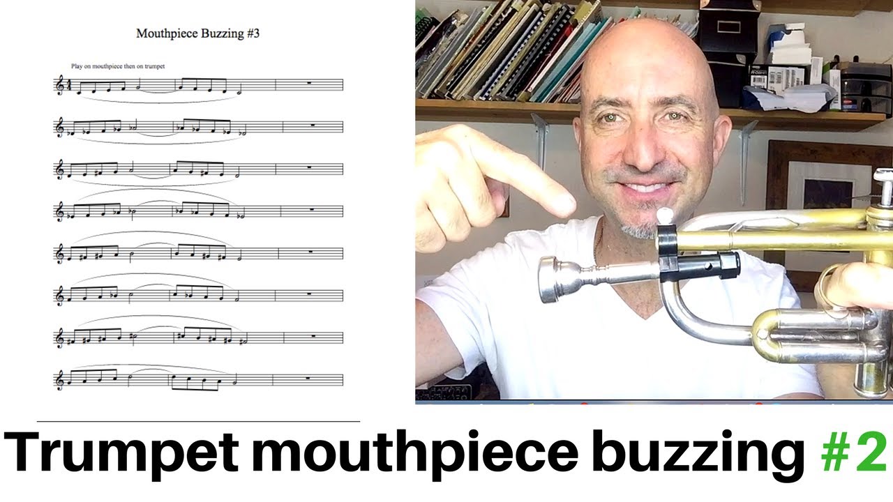 Trumpet mouthpiece buzzing ex #2 free PDF and Play Along