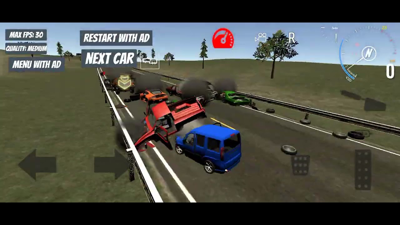 crash in high way in real drive 5