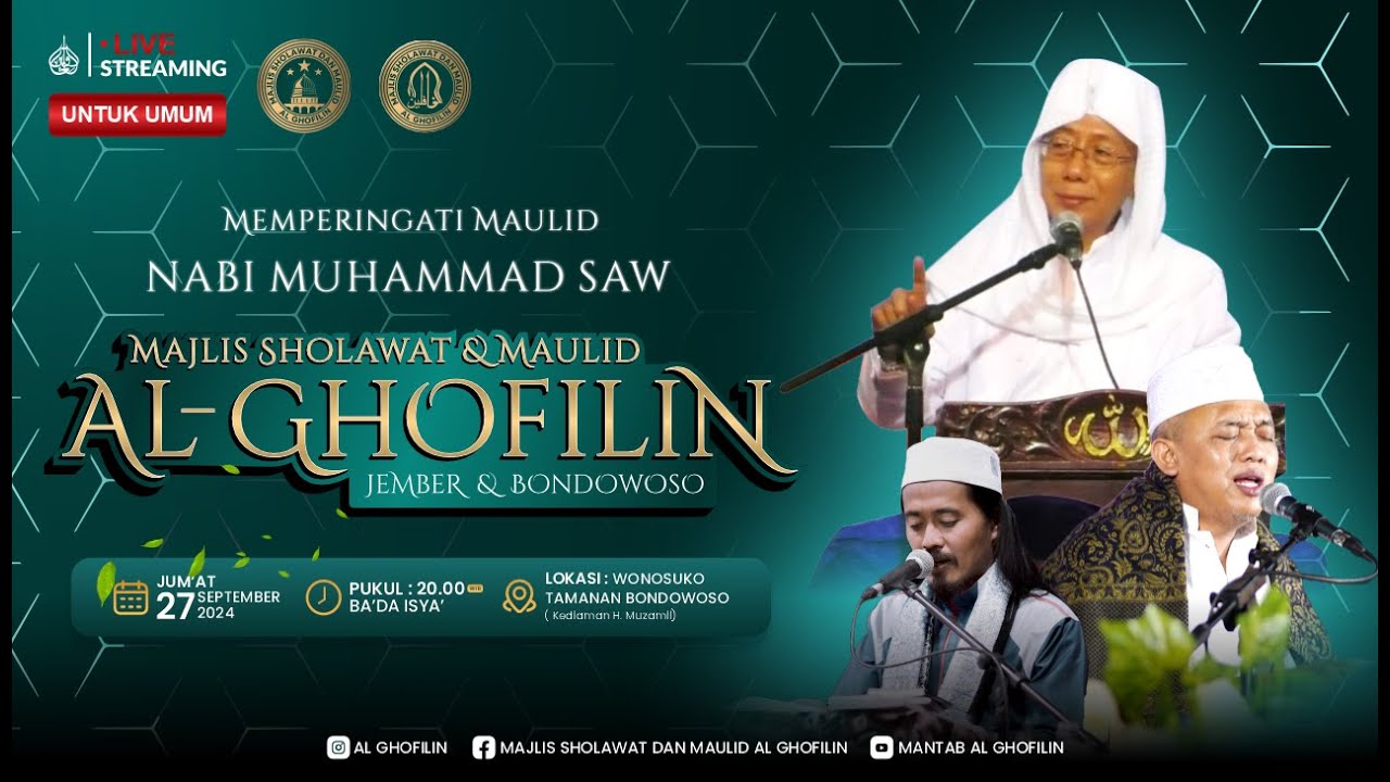 🔴LIVE || MAJLIS SHOLAWAT AL-GHOFILIN || BONDOWOSO || 27-09-2024