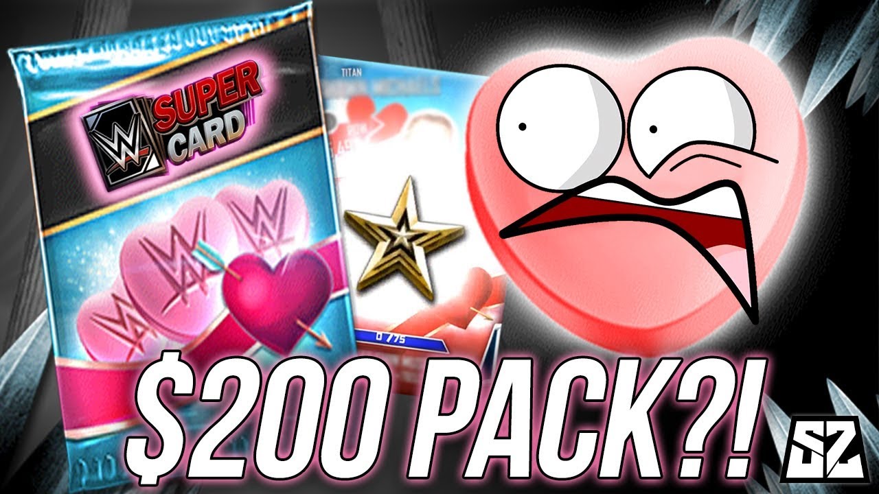 $200 PACK?! MORE VALENTINES TITAN PRO'S! | WWE SuperCard S4