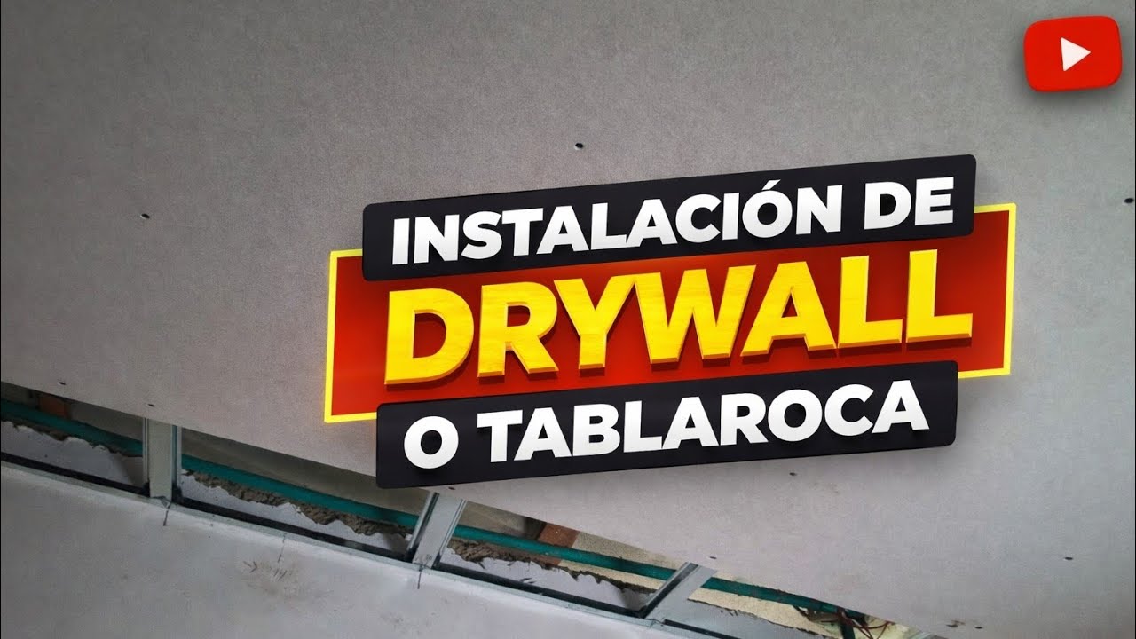 [INSTALACIÓN] de  #drywall #tablaroca #pladur #gypsum  para cielo raso (falso)