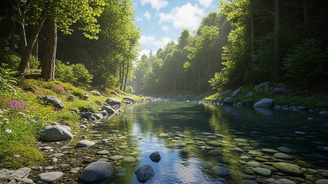River and Forest Sounds 🌿🌊 Calm Nature Ambience for Relaxation and Focus #2667