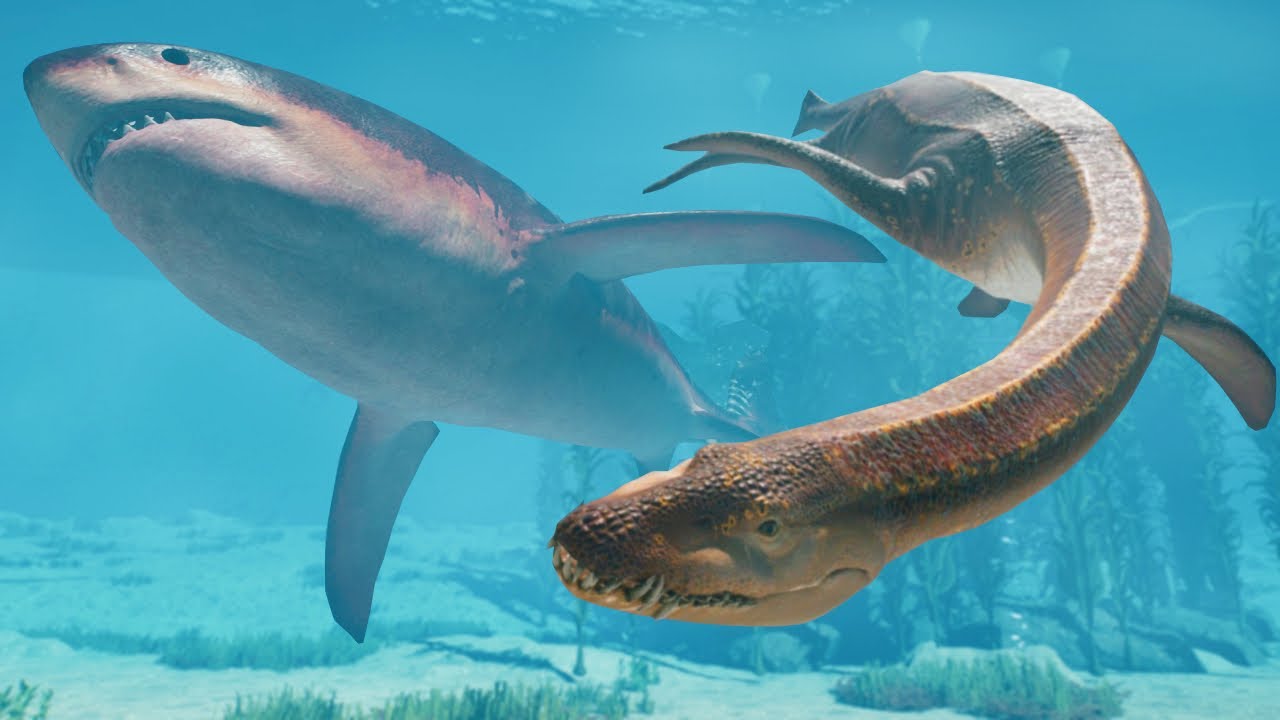 GIGANTES DO MAR! Megalodonte, Mosassauro + Filhotes | Jurassic World Evolution 3 🦖🦕