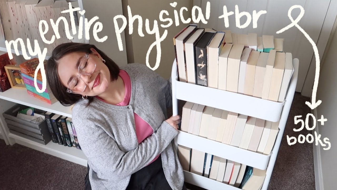 my entire physical tbr 📚⭐️🧚🏻 every unread book I own