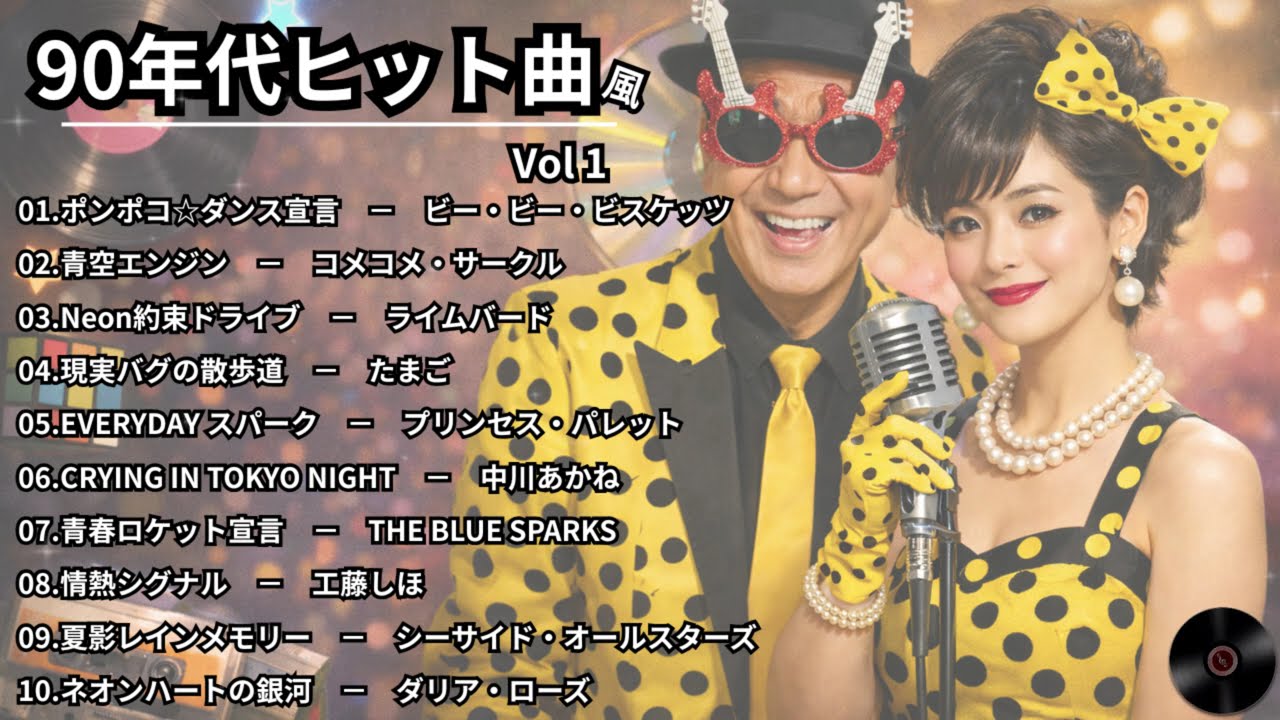 【90年代ヒット曲風Vol1】ポップで切なくて、ちょっと不思議。90’sの空気をまとった全10曲プレイリスト